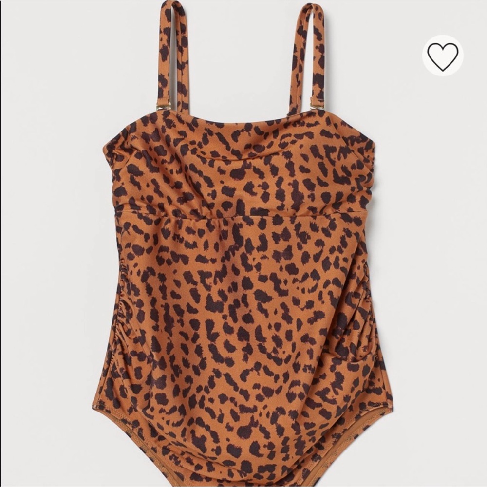 H&M leopard print maternity swimsuit - size large